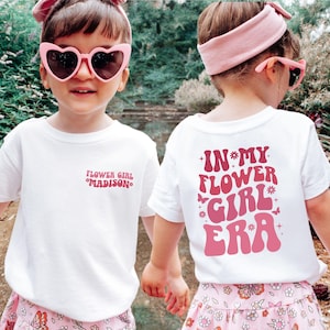 Custom In My Flower Girl Era Shirt, Flower Girl Proposal Gift, Flower Girl Toddler T shirt, Wedding Kids Shirt, Flower Girl Baby Bodysuit