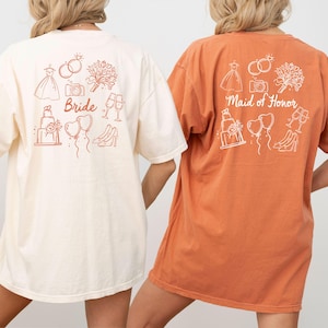 Bachelorette Party Matching Shirts, Bridal Shower Outfits, Maid of Honor Shirt, Bride To Be Shirt, Maid Of Honor Ask Gift, Bridesmaid Gifts