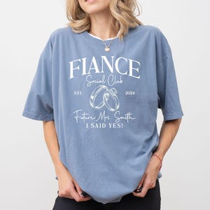 Custom Fiance Shirt, Fiance Gift for Her, Future Mrs Shirt, Engaged Gift For Her, Engagement Gifts, Just Engaged Shirt, Future Mrs Tshirt