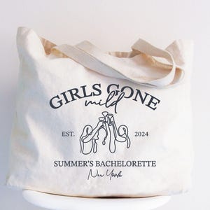 Sac fourre-tout EVJF personnalisé pour filles, cadeaux EVJF pour une journée au spa, cabas EVJF, sacs-cadeaux pour soirée pyjama, pyjamas et prosecco
