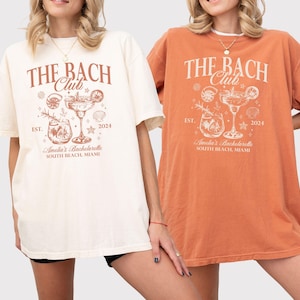 Custom Bachelorette Shirt, The Bach Club Shirts, Beach Bachelorette T Shirt, Club Bachelorette Party Gift, Bridesmaid Gift, Bach Club Tshirt