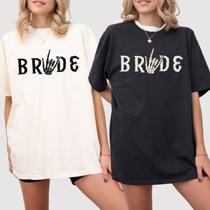 Custom Gothic Bride Shirt, Til Death Married Shirt, Gothic Wedding Gift, Halloween Bride Shirts, Spooky Bride, New Bride Gift, Emo Bride