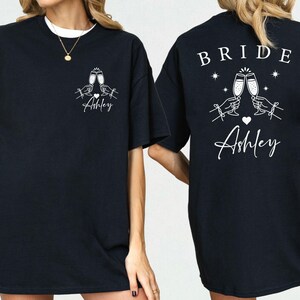 Custom Bride Bridesmaid Sweatshirt, Bachelorette Party Outfit image 12