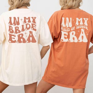 In My Bride Era Shirt, Bridesmaid T shirt, Maid of Honor Shirt, Bridesmaid Proposal Gift, Comfort Colors® Bride Shirt, Bachelorette Shirts