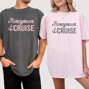 Honeymoon Cruise Matching T-shirt, Shirts For Honeymoon, Just Married Shirt Gift, Honeymoon Gift, Just Married Couple Gift, Newlywed Gifts