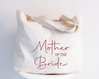 Mother of Bride Canvas Tote Bag, Wedding Gift - Etsy