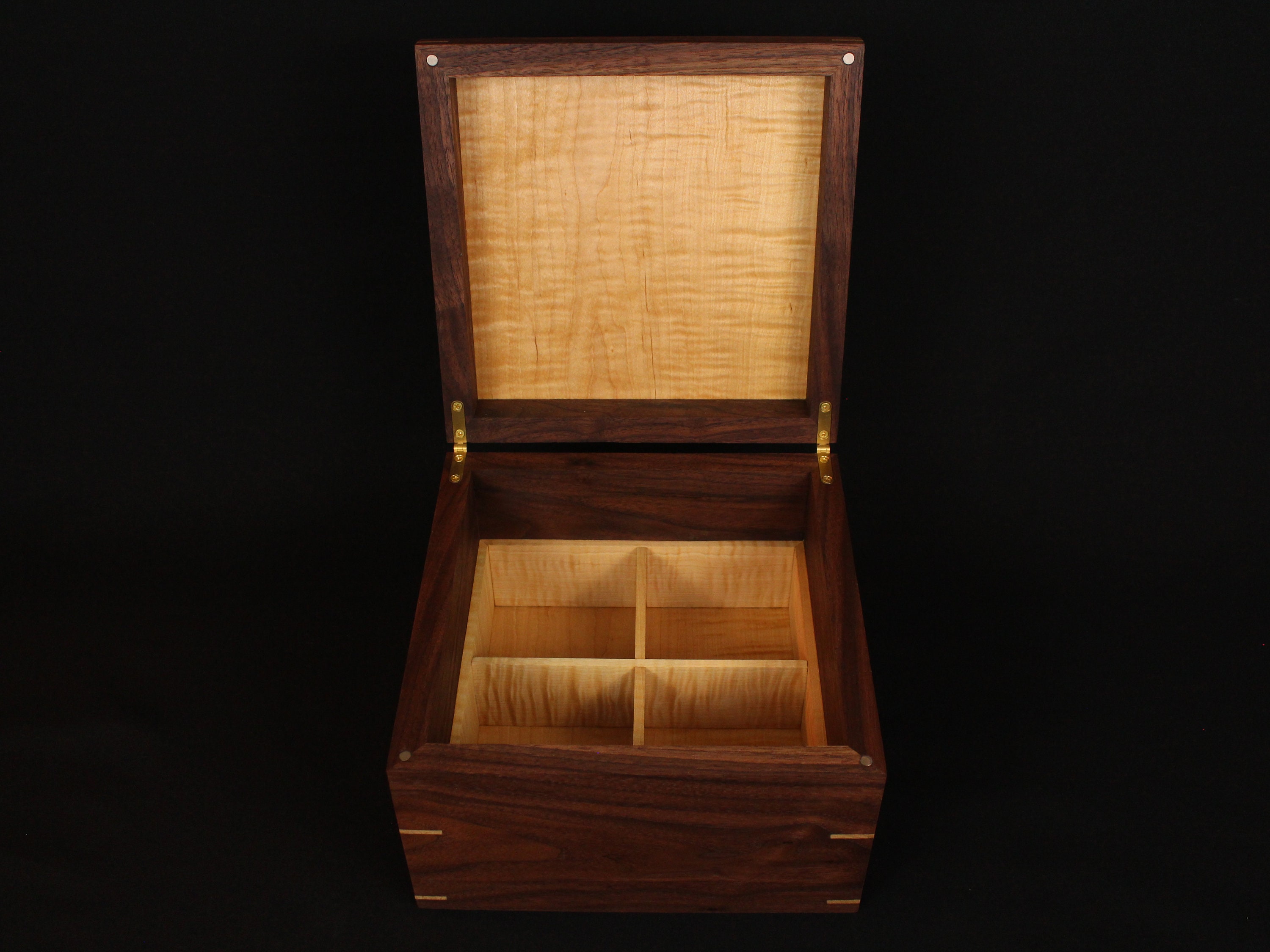 Walnut Jewelry Box Etsy