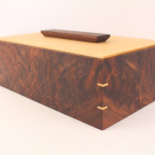 Walnut Jewelry Box Etsy
