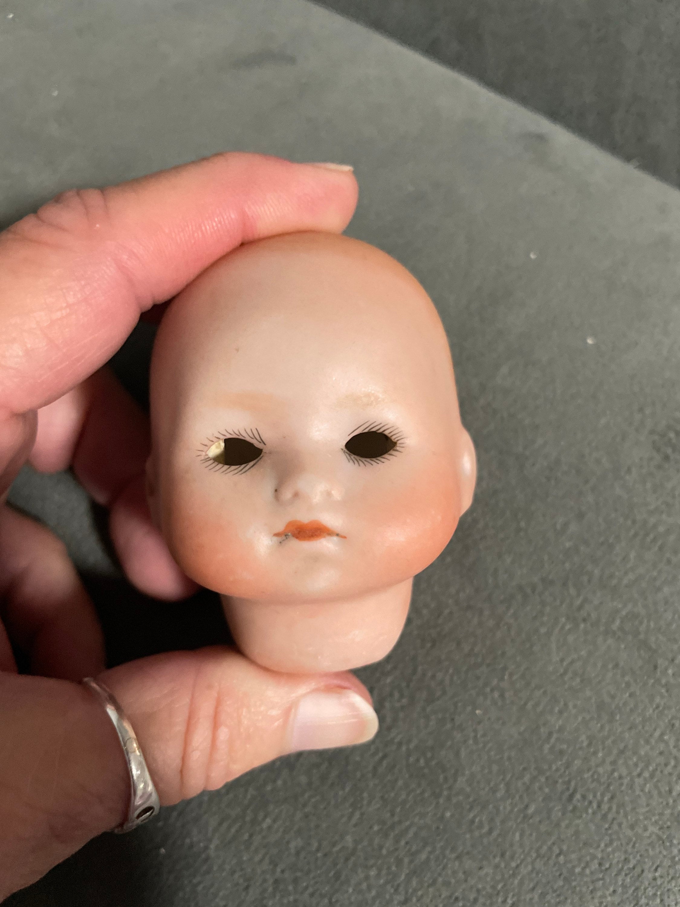 2 Antique Bisque Doll Heads1 Antique Composition Baby Body3 Etsy