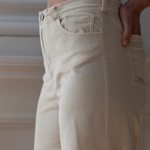 corduroy trousers,wide leg pants, wide leg trousers, summer trousers with pockets, cotton trousers, long trousers with pockets