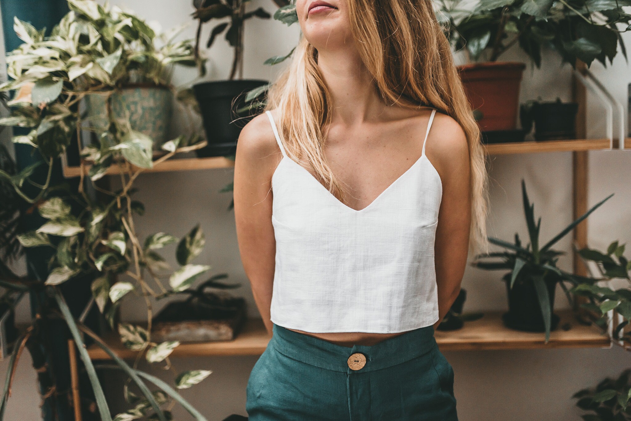 ARYA Minimal Ecofriendly Natural White Double Top Made By 100% Lightw…