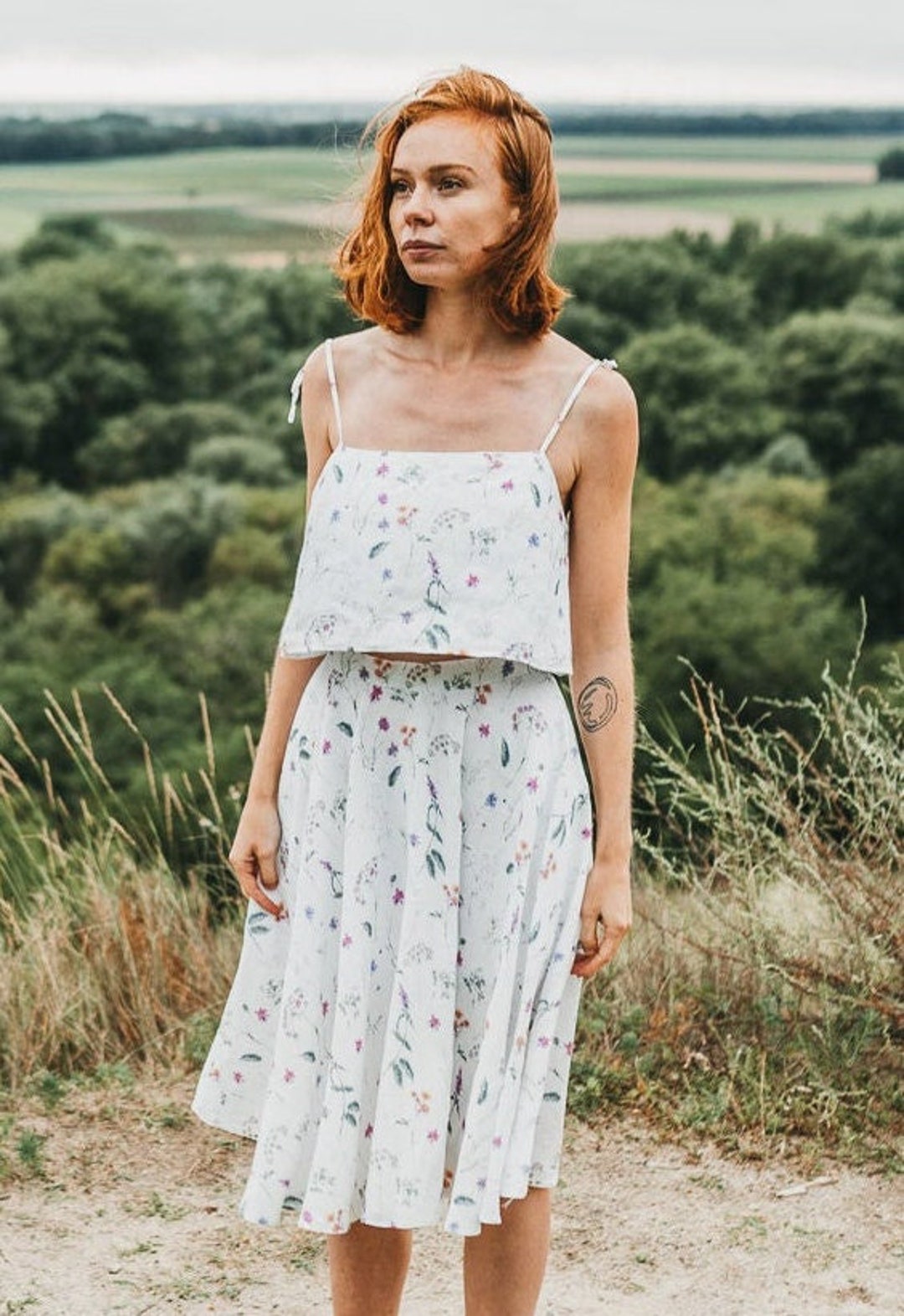 Roxbury Crop - Linen Tank Top - FINAL SALE