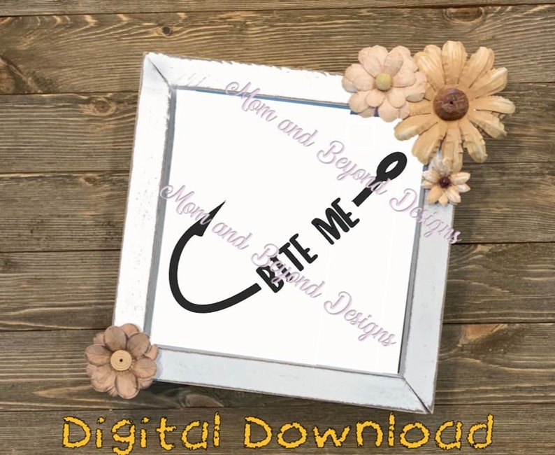 Download Bite Me Svg Png Jpg Jpeg Jpg Fishing Hook Cut File Clip Art Art Collectibles Chezkassie Fr