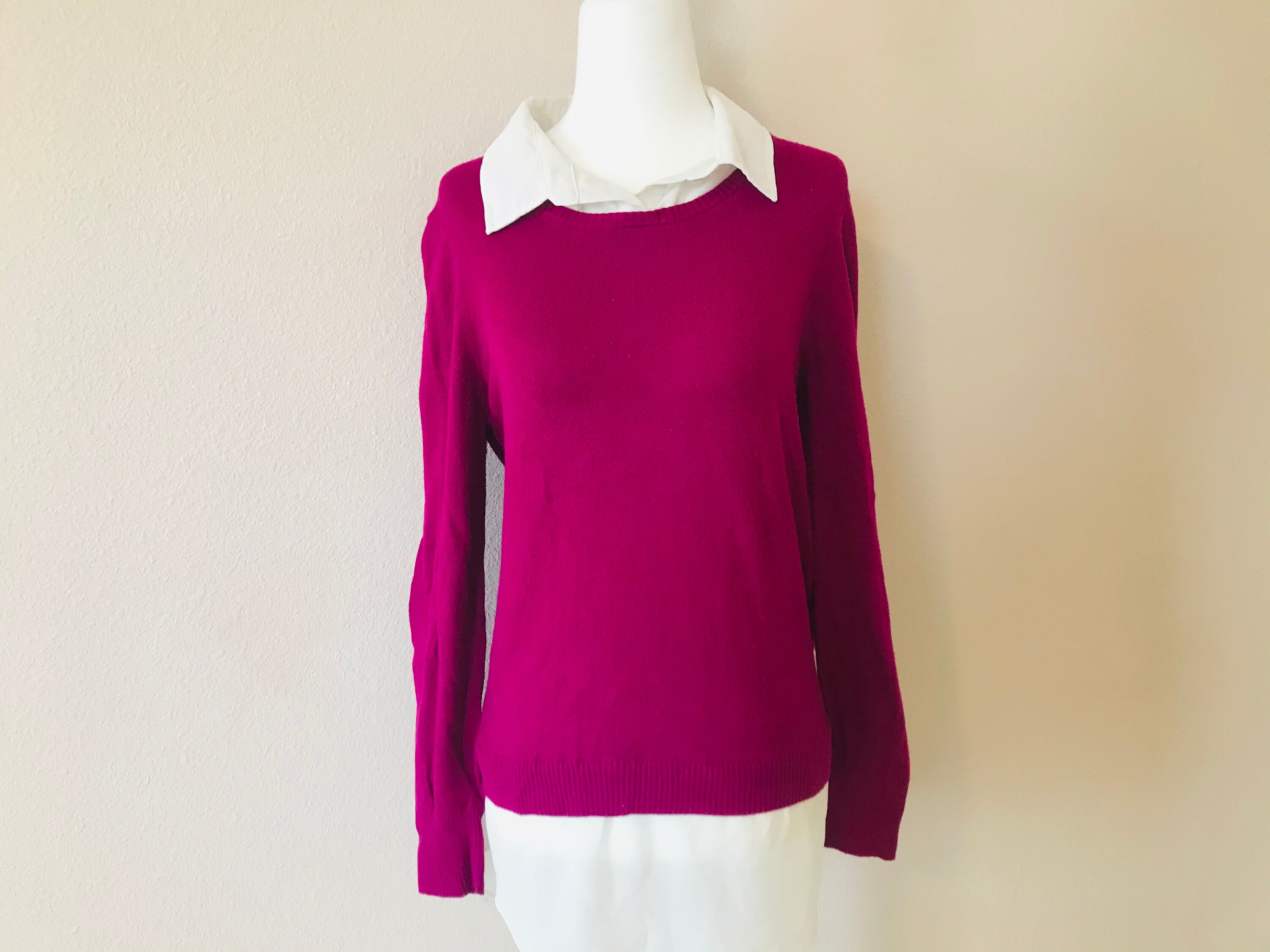 layered sweater blouse