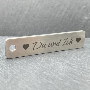 Schlüsselanhänger mit Gravur Personalisiert Name Geschenk Partner, Geschenk Pärchen, Bester Freund Geschenk, Hotel Schlüsselanhänger, Auto Bild 8