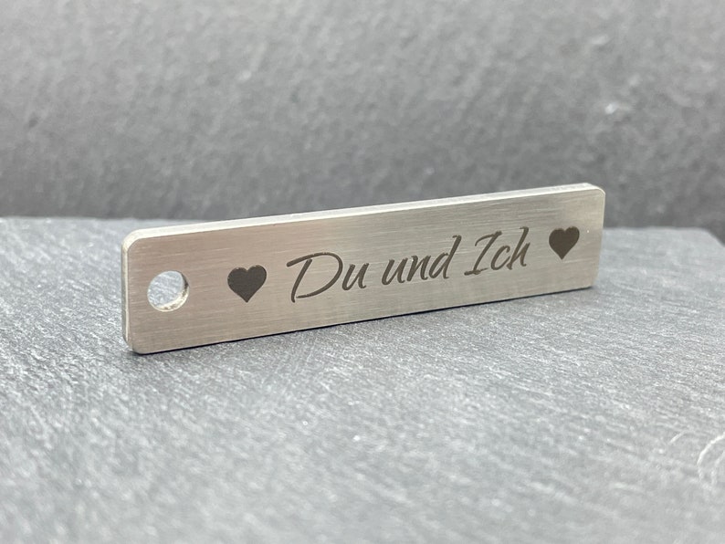 Schlüsselanhänger mit Gravur Personalisiert Name Geschenk Partner, Geschenk Pärchen, Bester Freund Geschenk, Hotel Schlüsselanhänger, Auto Bild 8