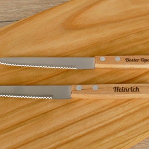 Personalisiertes Messer mit Gravur Geschenk für Opa Oma Papa Mama Vater Mutter Patenonkel Patentante Onkel Tante Weihnachtsgeschenk Brötchen afbeelding 8