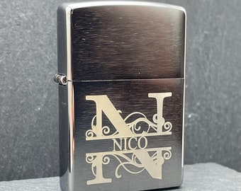 Personalized Zippo Lighter with Monogram - Gift Idea for Men and Women - Engraved