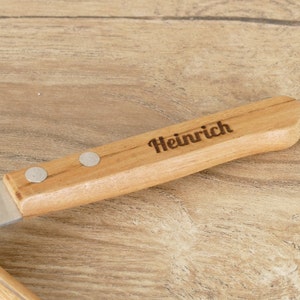 Personalisiertes Messer mit Gravur Geschenk für Opa Oma Papa Mama Vater Mutter Patenonkel Patentante Onkel Tante Weihnachtsgeschenk Brötchen afbeelding 9