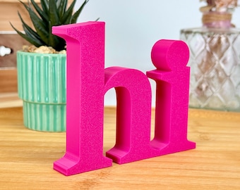 Deko Eingang hi Schriftzug Aufsteller 3D | moderne Home Dekoration | verschiedene Größen & Farben | Geschenkidee | Muttertag Geschenk