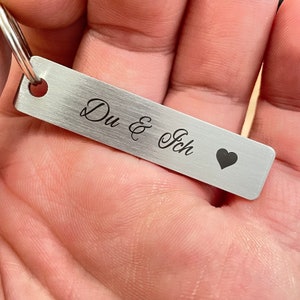 Keychain Personalized with Engraving Name Gift Partner, Gift Couple, Best Friend Gift, Hotel Keychain, Car image 6