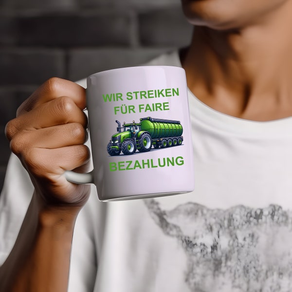 Landwirt Bauer Streik Tasse