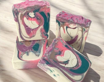 County Fair Cotton Candy Soap- Boardwalk Dessert Bar Soap, Cotton Candy Scented, Summer Vacay + Back To School Gift, Whimsical, Nostalgic