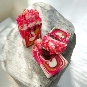 Sorbet All Day Soap-Sherbet Scented Bar Soaps, Vibrant Bath Decor, Sugary Citrus Scented Soap, Girly Pop Body Wash, Tropical Vibes, Fruity