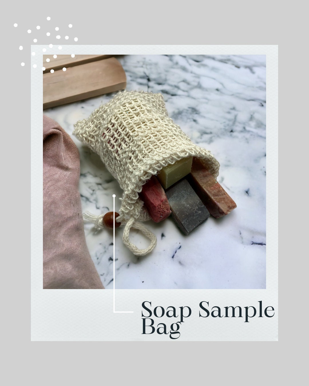 Soap Sample Collectionvarieties of Soap Samples With Sisal Bag, Multi