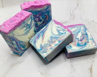 County Fair Cotton Candy Soap-Summer Vacation Inspired Soap, Boardwalk Dessert Body Wash Soap, Cotton Candy Scented Soap Bars, Summer Vacay