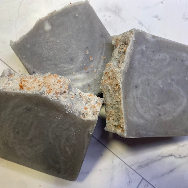 Serbian Blue Clay Unscented Soap-Natural & pure fragrance-free soap, body wash for all skin types, sensitive skin soap, hand soap bath gift