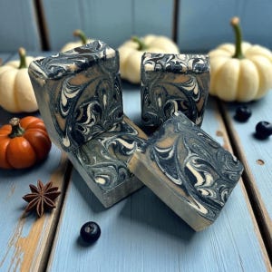 Crumb Get Cozy Soap-Fall Blaubeere Cobbler duftende Seife, Urlaub Geschenk, Essen + Frucht Seife, rustikale Vibes, handgemachte Seifen, hübsch
