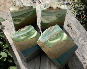 Fir Real Though Soap-Evergreen + Pine Scented Bar Soap, Nature Inspired, Woodsy Fragranced Body Wash Soap Bar, Outdoors, Camping Soap
