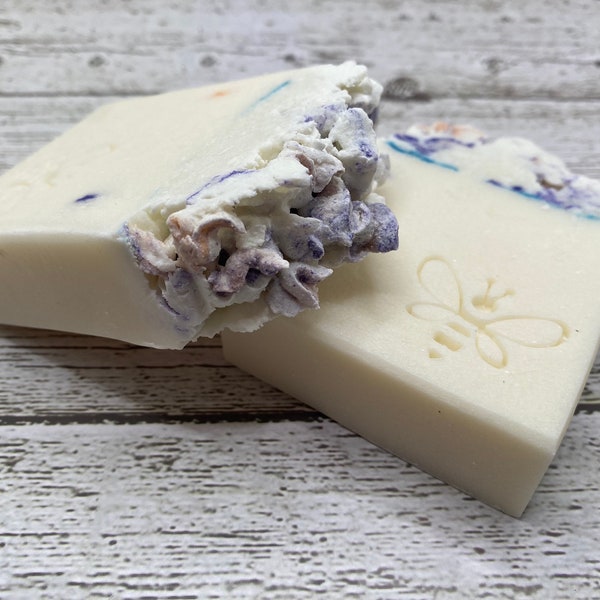 Cotton + Fresh Rain Scented Soap-Handmade fresh & clean soap, clean cotton scented, body wash + hand soap, natural soap, for all skin types