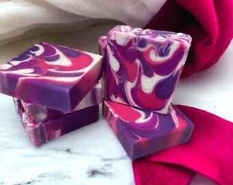 Smitten Soap-Romance Inspired Soap Bar, Perfume Inspired Scented Body Wash Soap, For The Ladies, Girly Swirly Skin Cleanser Soap