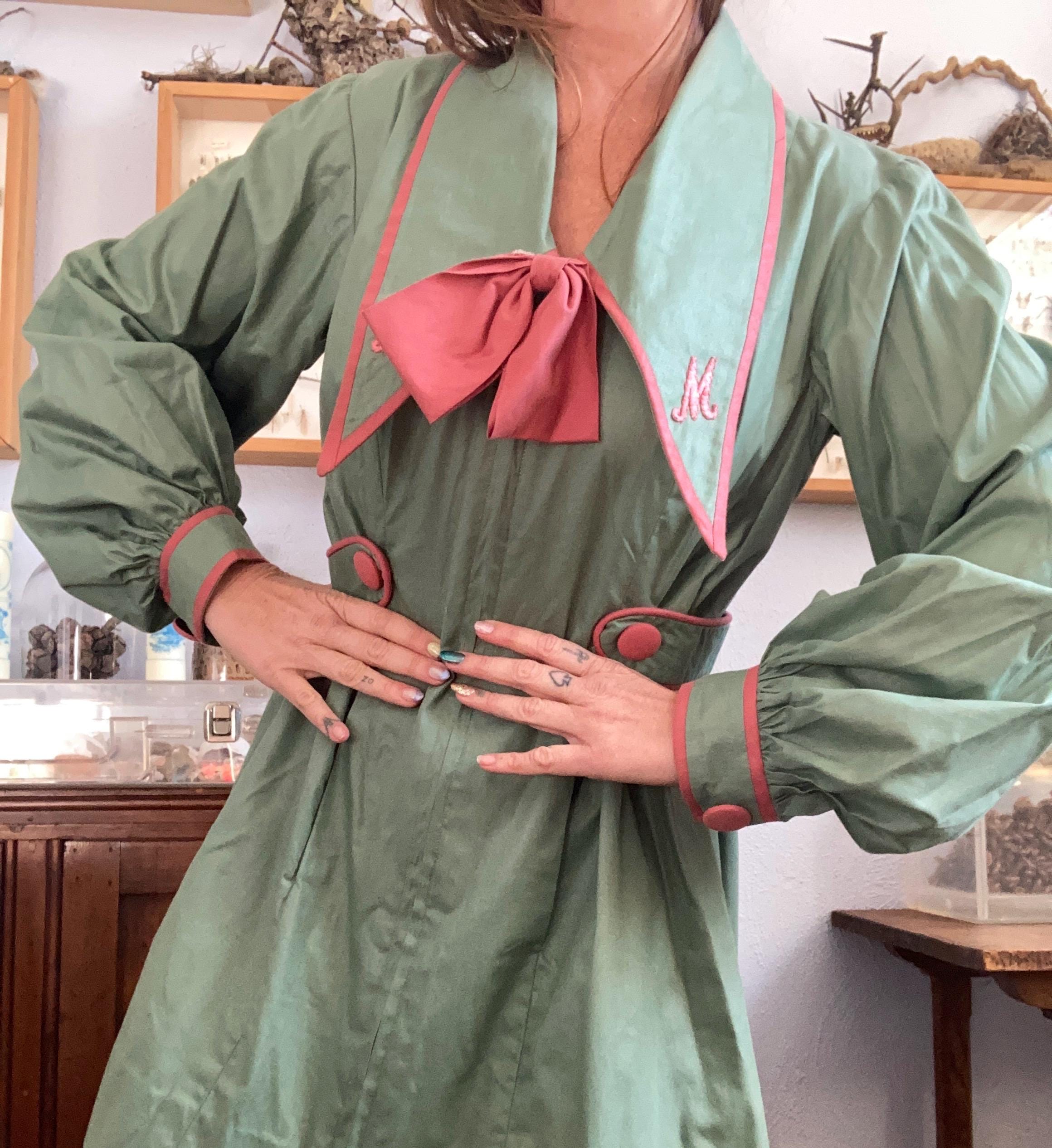 ワンピース 1940s French vintage grosgrain dress S31929d1af77640d28daf6f446c954