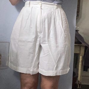 80s Linen Shorts - Etsy