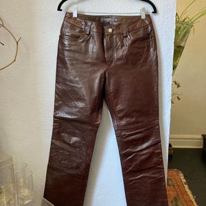 Gap Leather Pants - Etsy