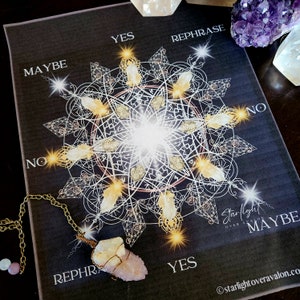 GRÁFICO DE PÉNDULO IMPRIMIBLE- Ritual incluido-Manifestación Red eléctrica- Vehu Sigil- Fuerza de manifestación- Sí No Gráfico-Códigos antiguos-Símbolos