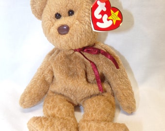 Retired TY Beanie Babies Curly With Tag Errors