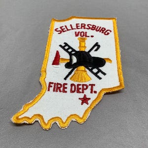 Sellersburg Volunteer Fire Department Vintage Patch New Old Stock