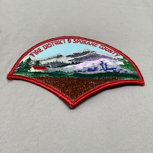Fire District 9 Spokane County Washington Fire Patch New Old Stock