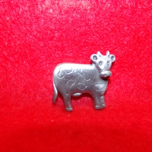 Pewter Cow Pin