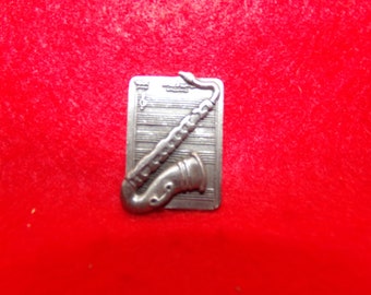 Saxophon Zinn Kühlschrankmagnet