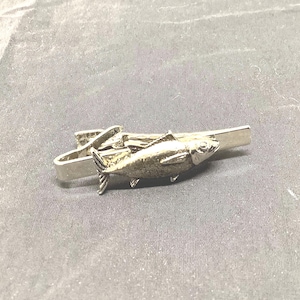 Silver Tone Tuna Tie Clip