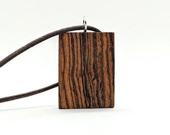 Exotic wood necklace