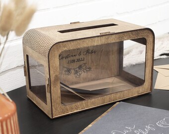Card Box for Wedding Personalized Wedding Card Box Wooden Box Wedding Decorations Rustic Wedding Decor Custom Memory Box Keepsake Box Favor