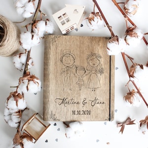 Gästebuch Hochzeit Holz, Bruiloft Gastenboek, Houten Gastenboek Aangepaste Bruiloft Geheugen Boek Verjaardag Gastenboek Goede Wensen Boek Bruiloft