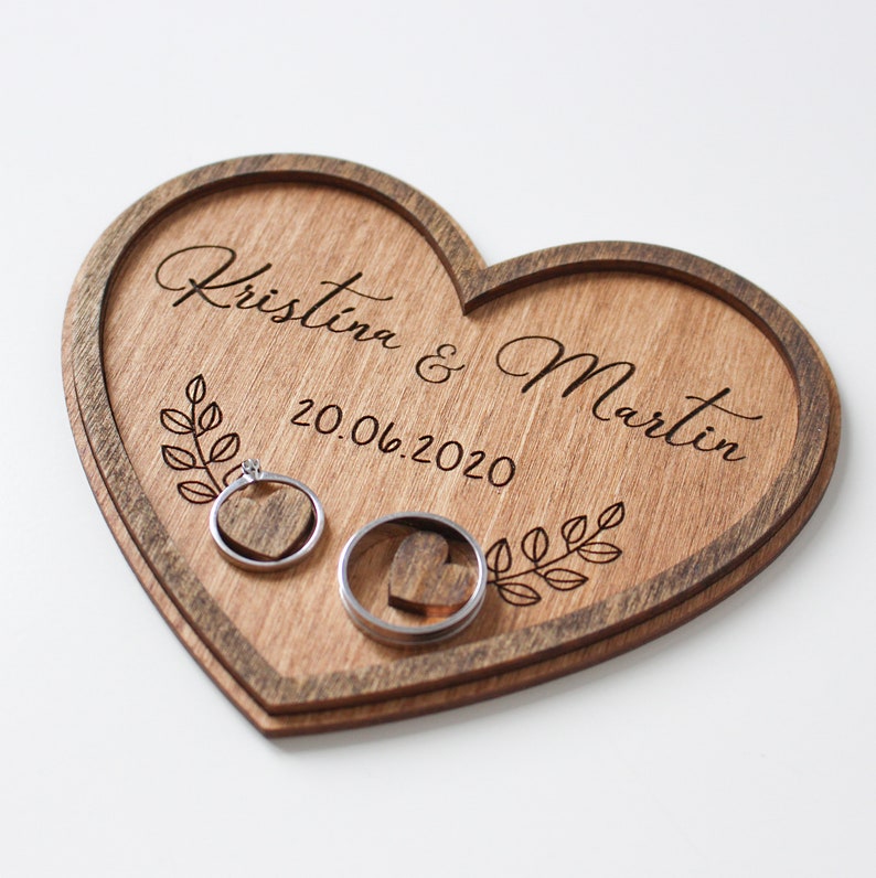 Ring bearer pillow wedding wood slice ring box wedding decoration wood wedding decor ring pillow alternative Wedding Ring Holder ring plate