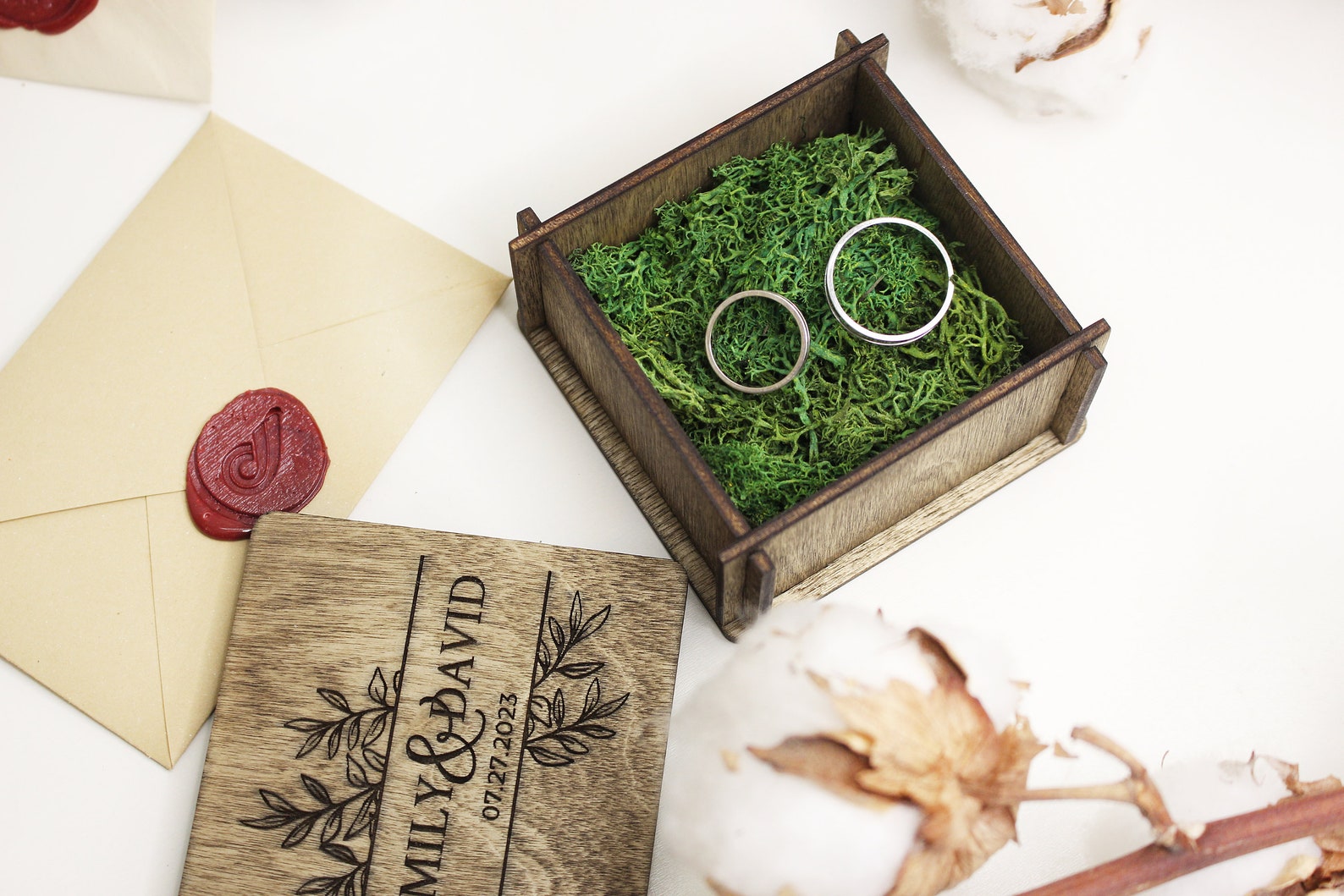 Personalized Wedding Ring Box Custom Engagement Ring Box Etsy